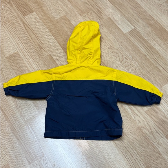 Simply Basic Yellow & Blue Hooded Jacket Athleisure Athletic Activewear Casual - Picture 2 of 5